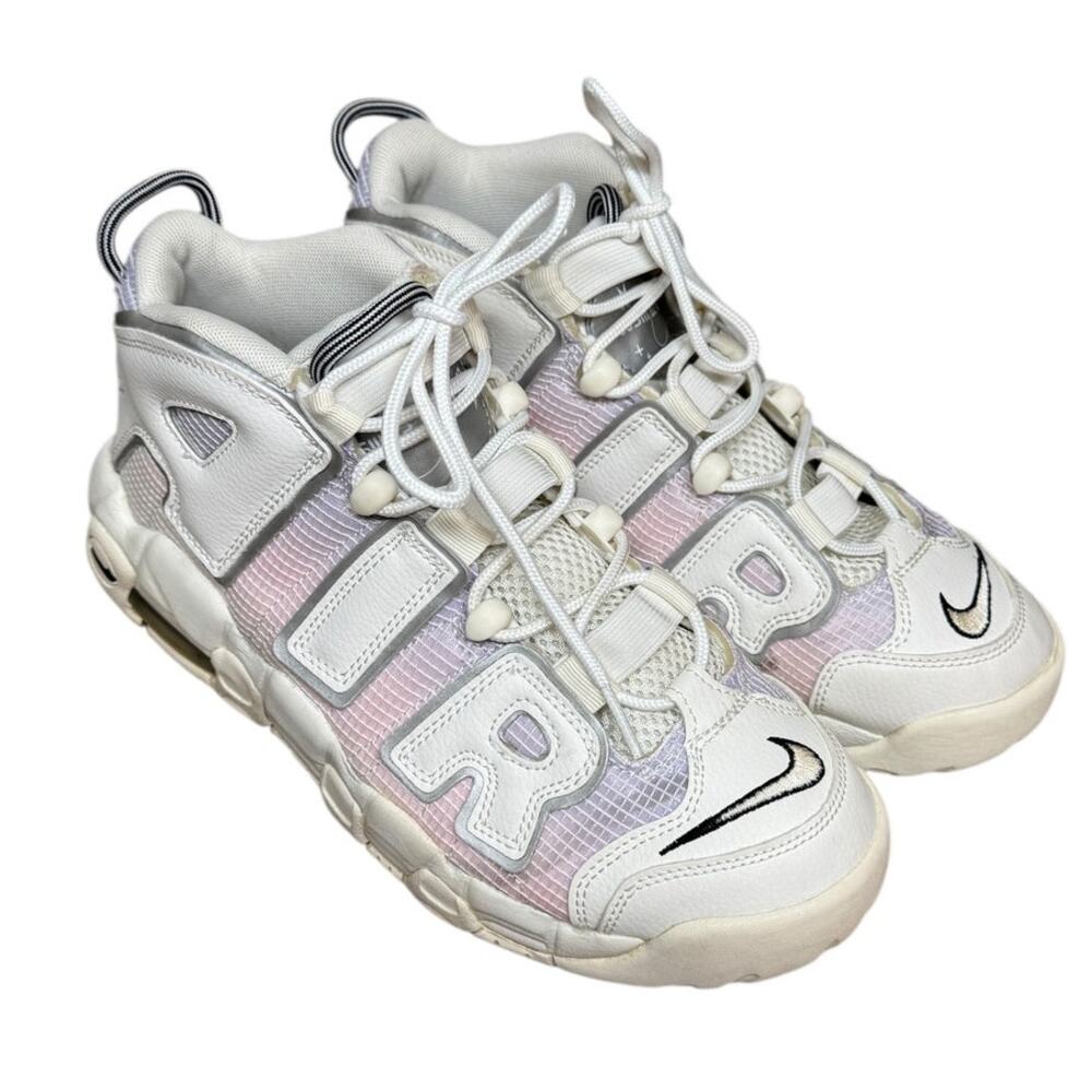Nike Air More Uptempo 96 GS Pink Purple Fade White Kids 7Y